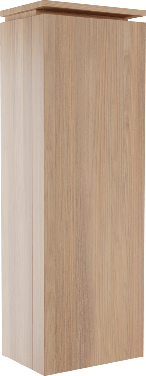 Balmani Eclips zwevende kolomkast links Teakhout 44 x 32 x 130 cm