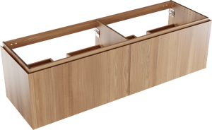 Balmani Eclips zwevende wastafelonderkast 180 x 55 cm Teakhout 4 lades