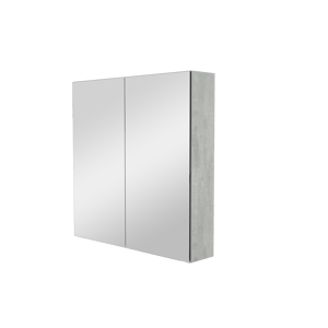 Storke Reflecta Spiegelschrank Bad: 75 x 75 cm, Beton dunkelgrau