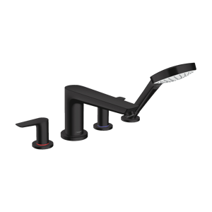 Hansgrohe Talis 4-gats badrandkraan Matt Black