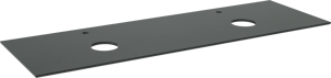 Balmani Facetta Doppelwaschtischplatte, Granit poliert, 180 x 55 cm