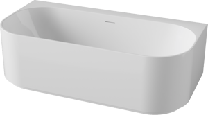 Luca Varess Laguna tweepersoons halfvrijstaand bad 170 x 85 cm acryl Glanzend Wit