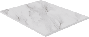 Luca Varess Suite douchebak 120 x 90 cm composietmarmer Marble White 