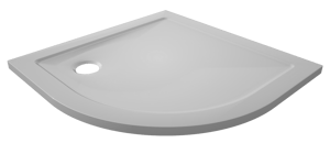 Luca Varess Soft Duschwanne: 90 x 90 cm, Acryl, Weiß glänzend