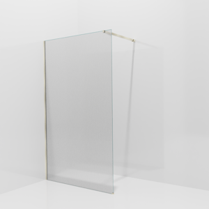 Balmani Modular inloopdouche: 120 x 200 cm, Ribs met coating, Brushed Champagne Gold profielen