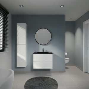 Linie Lado meuble salle de bains avec plan vasque Vano