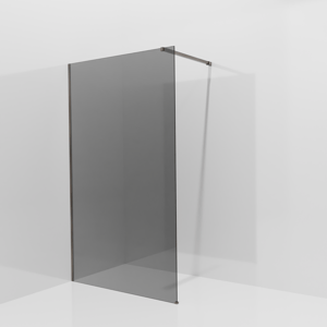 Balmani Modular inloopdouche: 120 x 200 cm, Rookglas, Brushed GunMetal profielen