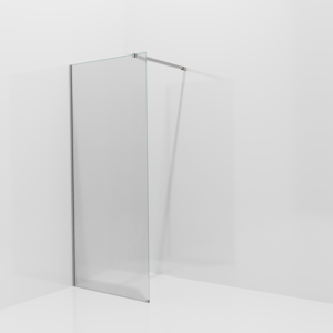 Balmani Modular inloopdouche: 90 x 200 cm, Ribs met coating, Brushed Inox profielen