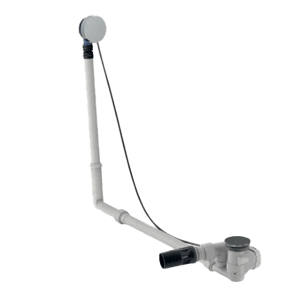 Geberit badafvoer grote baden met overloop chroom