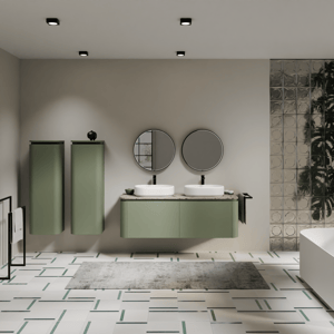 Balmani Moon meuble salle de bains avec tablette pour vasques Moon