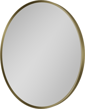 Balmani Auro ronde toiletspiegel Brushed Champagne Gold Ø 45 cm