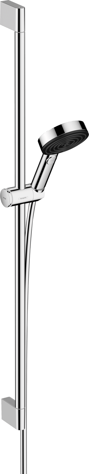 Hansgrohe Pulsify Select S Duschstange mit Brausekopf 10,5cm 3 Strahlfunktionen Chrom glänzend