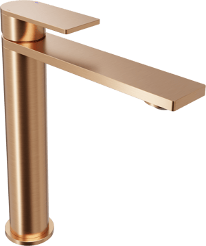 Blaufoss Fenix verhoogde wastafelkraan brushed rosegold