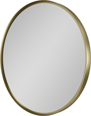 Balmani Auro ronde toiletspiegel Brushed Champagne Gold Ø 35 cm