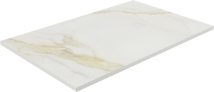 Balmani Impress receveur de douche 140 x 90 cm composite aspect marbre blanc structure rock