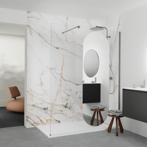 Balmani Modular douchewand Reflex spiegelglas ovaal 176 x 200 cm