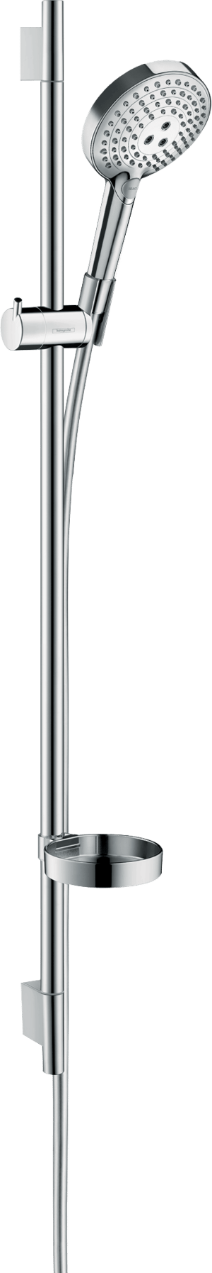 Hansgrohe Raindance Select S120 Duschstange mit Brausekopf 12cm 3 Strahlfunktionen Chrom glänzend