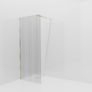 Balmani Modular inloopdouche: 90 x 200 cm, Mikado, Brushed Champagne Gold profielen