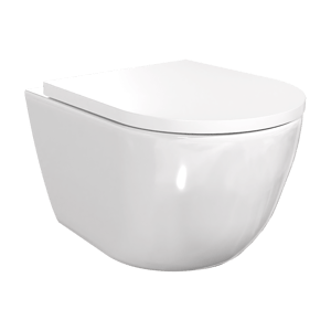 Luca Varess Moreno Hänge WC: Weiß Glänzend, spülrandlos