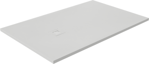 Luca Varess Classy duschwanne 140 x 90 cm marmorkomposit  weiß matt rockstruktur