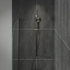 Blaufoss Round barre de douche avec pommeau de douche