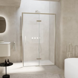 Balmani Senses Design Eckdusche mit Drehtür