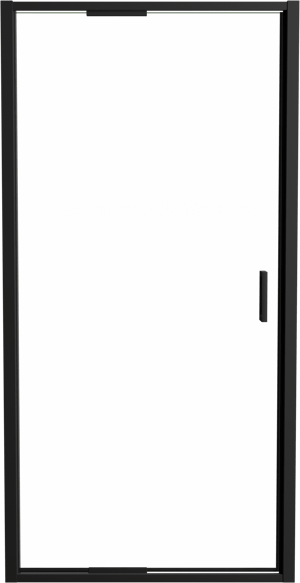 Luca Varess Vidor In porte pivotante 100 cm x 190 cm verre transparent profil noir mat