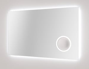 Balmani Giro Badspiegel mit Beleuchtung: Rechteckig, 120 x 70 cm, mit Anti-Beschlag Spiegelheizung