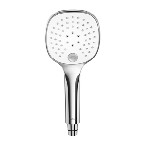 Blaufoss Switch Ultra Handbrause: 3jet, Chrom und Weiß Glänzend