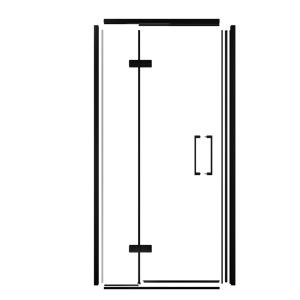 Balmani Senses Design jeu de profil pour porte de douche