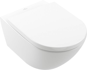 Villeroy & Boch Subway 3.0 Hänge WC: Weiß Glänzend, spülrandlos, TwistFlush
