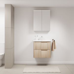 Linie Curvo badkamermeubel met Baro Curvo wastafel