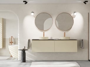 Badezimmertrend: Greige-Töne