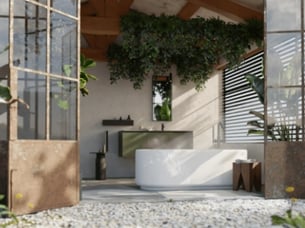 Badezimmertrend 2024: Grün, grüner, am grünsten