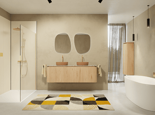 Japandi-Badezimmerstil