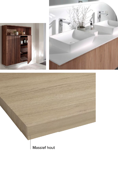 wastafel kast hout