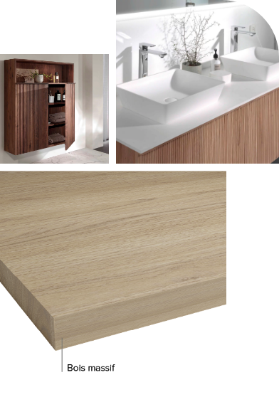 lavabo armoire bois