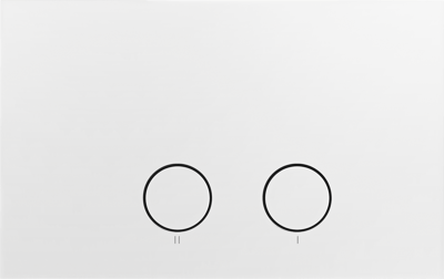 Perola plaque de déclenchement Blanc Mat pour UP320 ou UP720 bâti-support