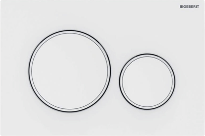 Sigma20 bedieningsplaat Mat Wit voor UP320 of UP720 inbouwreservoir