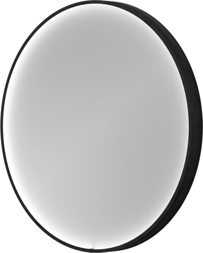 Balmani Secret Black miroir rond noir lumineux et anti-buée Ø 60 cm