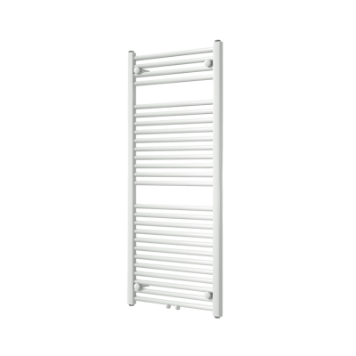 Vipera Kanza sèche-serviettes simple 50 x 120 cm chauffage central Blanc Brillant raccordements latéral et central possibles 691W
