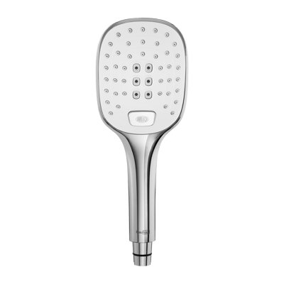 Blaufoss Switch Core Handbrause: 3jet, Chrom und Weiß Glänzend