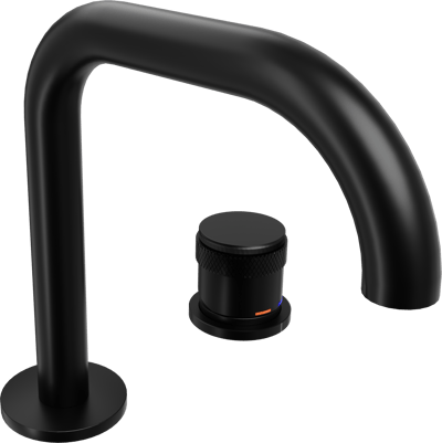 Blaufoss Pavilion Flat robinet de lavabo noir mat