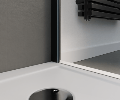 Luca Varess Soft douchebak 80 x 80 cm acryl mat wit