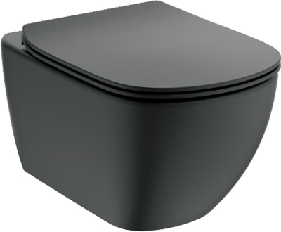 Ideal Standard Tesi wc suspendu noir mat sans rebord