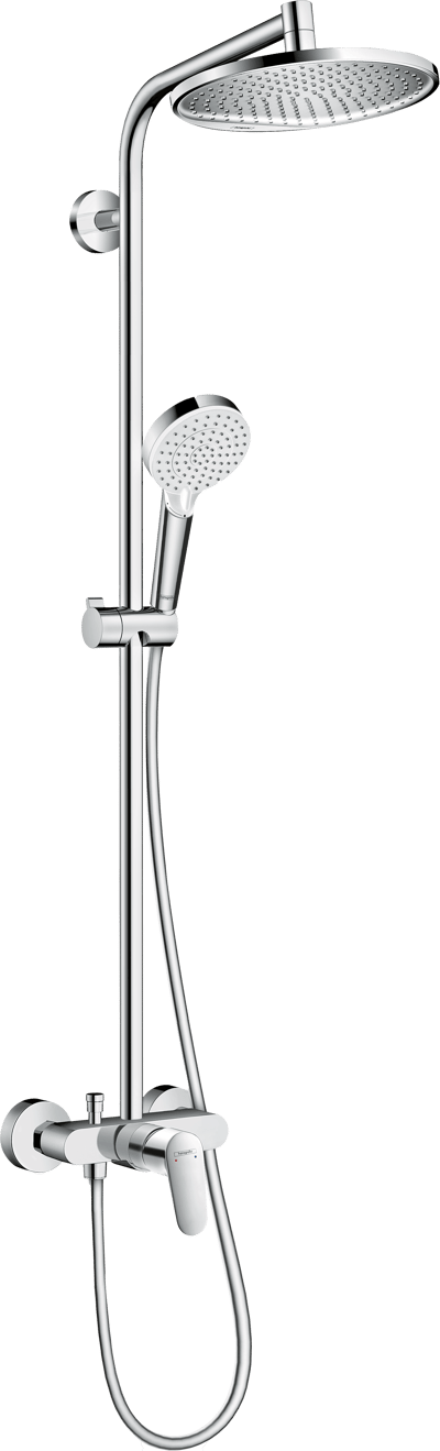 Hansgrohe Crometta S240 Duschsystem mit Mischarmatur Chrom Glänzend