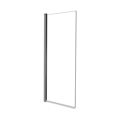 Luca Varess Kuresa Badewannenaufsatz: 85cm, Klarglas, Chrom Profil