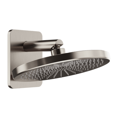 Blaufoss Onos 250  hoofddouche rond 25 cm met douchearm  Brushed Coolmetal