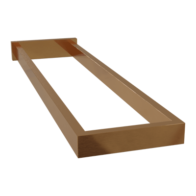 Blaufoss Noma doppelter Handtuchhalter, Brushed Rosegold, 41 cm