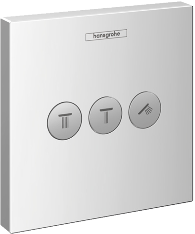 Hansgrohe Showerselect S Thermostat-Duscharmatur: Unterputz, für 3 Verbraucher, Chrom glänzend